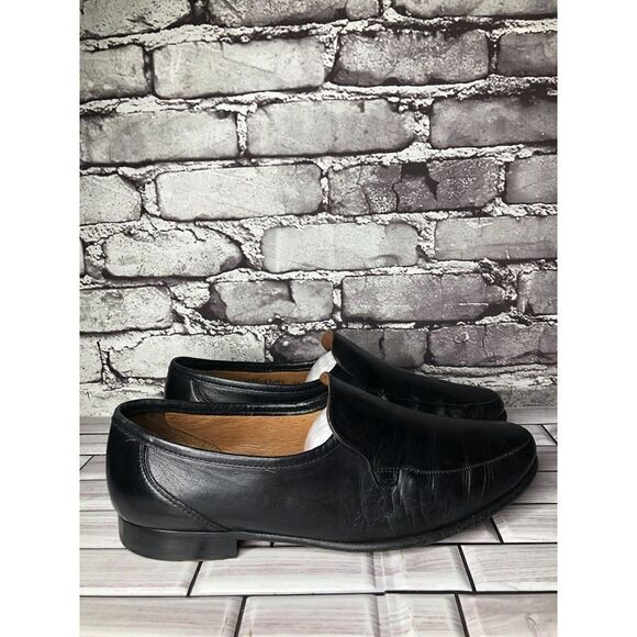 Allen Edmonds Black Leather Slip On Loafers Dress Shoes Men Sz 10D US/43EU - Picture 1 of 16